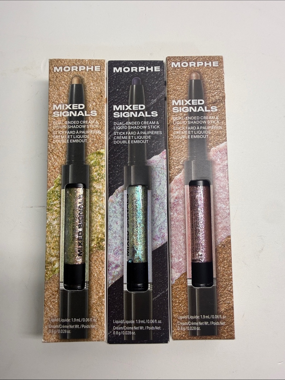 Morphe Mixed Signals Dual-Ended Cream & Liquid Shadow Stick Set of 3